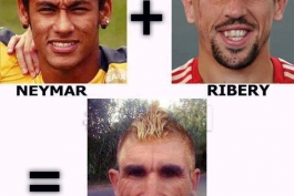 neymar + ribery