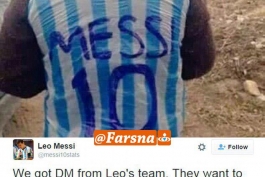 کمپین مسی برای پیدا کردن این کودک عراقی تا پیراهن اصلی و واقعی خودش را تقدیم او کند