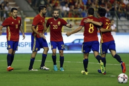 بلژیک 0 - 2  اسپانیا؛ جدال دو سرمربی جدید را لوپتگی پیروز شد