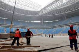 جام جهانی 2018 روسیه-کارگران شاغل در استادیوم های روسیه