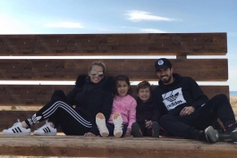 لوییس سوارز و خانواده-بارسلونا-اروگوئه