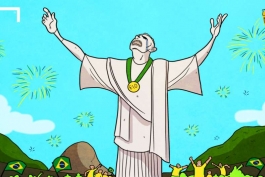 نیمار ناجی برزیل (کاریکاتور)
