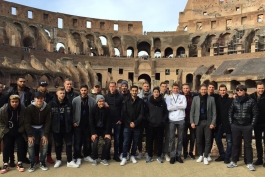 حضور اعضای تیم ملی آلمان در بنای تاریخی کولوسئوم شهر رم