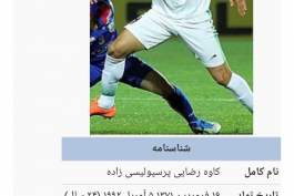 تصویر روز: ویکی پدیای کاوه رضایی دچار حمله طرفداران دو تیم شد