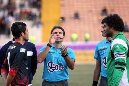 قضاوت تیم داوری ایران در afc cup
