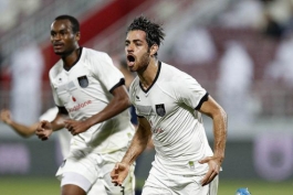 قهرمانی تیم السد در جام حذفی قطر-اهدای مدال پورعلی گنجی به هانی نوروزی
