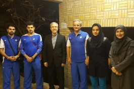ملی‌پوشان تنیس روی میز به همراه پرچم‌دار کاروان ایران راهی ریو شدند