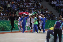 جشن قهرمانی تیم فوتسال ایران