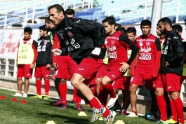 تمرین پرسپولیس در ورزشگاه شهید کاظمی
