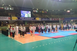 والیبال قهرمانی نظامیان جهان؛ پیروزی ایران مقابل چین در حضور مهمانان ویژه
