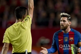 لیونل مسی - بارسلونا - فرجام‌خواهی دوباره - کارت زرد مسی مقابل سویا - لالیگا - سویا
