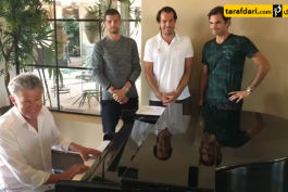 راجر فدرر-نواک جوکوویچ-گریگور دیمیترف-ستارگان تنیس-اسپانیا-صربستان-Grigor Dimitrov-Novak Djokovic
