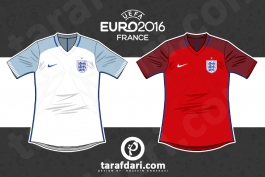 یورو 2016؛ اینفوگرافیک اختصاصی طرفداری، تمام لباس های انگلستان در تاریخ یورو