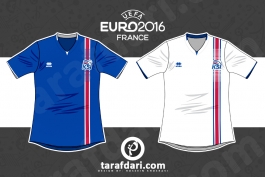 یورو 2016؛ اینفوگرافیک اختصاصی طرفداری، تمام لباس های ایسلند در تاریخ یورو