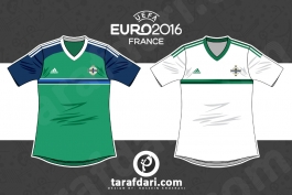 یورو 2016؛ اینفوگرافیک اختصاصی طرفداری، تمام لباس های ایرلند شمالی در تاریخ یورو