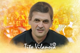 پوستر اختصاصی طرفداری؛ به مناسبت تولد تیتو ویلانووا مربی فقید بارسلونا
