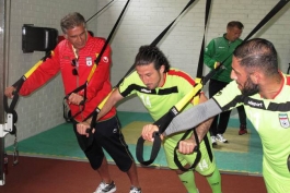 اردوی تیم ملی فوتبال در اتریش-تمرینات بدنسازی تیم ملی فوتبال