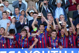 قهرمانی بارسلونا در رقابت های لیگ قهرمانان جوانان اروپا 