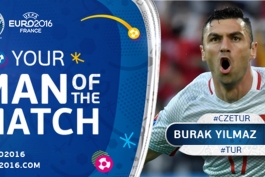 ترکیه 2 - 0 جمهوری چک؛ بوراک ییلماز بهترین بازیکن زمین شد