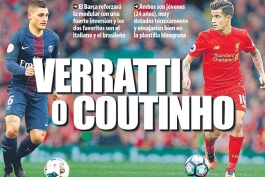 بارسلونا خواهان مارکو وراتی و فیلیپه کوتینیو