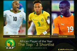 سه نامزد نهایی بهترین بازیکن سال آفریقا معرفی شدند