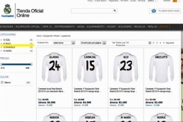 فروش پیراهن بیل در سایت رسمی رئال مادرید