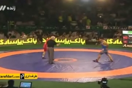 جام جهانی کشتی-  پیروزی عبدولی مقابل کوشه  در وزن 75 کیلوگرم (ایران -ترکیه)