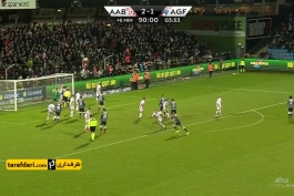 ویدیو؛ گلزنی دروازه بان در دقایق پایانی در لیگ دانمارک