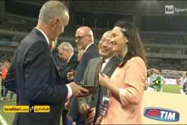 اهدای مدال و جشن قهرمانی یوونتوس در سوپرکاپ ایتالیا