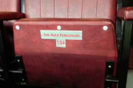 صندلی مخصوص سر الکس در جایگاه ویژه الدترافورد 