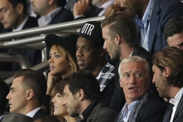 بکهام، کاناوارو، بیانسه و Jay-Z میهمان های ِویژه دیدار امشب پی اس جی و بارسا (عکس)
