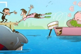کاریکاتور روز: دیبالا در حال شنا برای رسیدن به بارسلونا