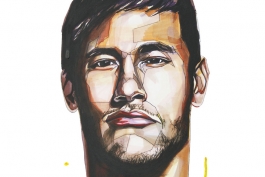 نقاشی های متیو ویرا از چهره ستاره های دنیای فوتبال