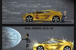 تفاوت رئال مادرید این فصل با فصل گذشته (کاریکاتور)