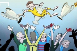 کاریکاتور؛ کاسیاس، بهترین دروازه بان تاریخ لیگ قهرمانان اروپا به انتخاب کاربران سایت گل