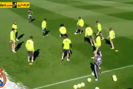 ویدیو؛ پاس نمایشی رونالدو در تمرینات رئال مادرید