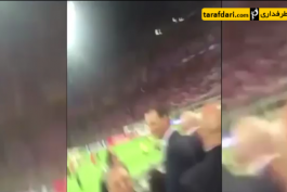 ویدیو؛ فلورنتینو پرز و کری خوانی برای بارسلونا پس از قهرمانی در لیگ قهرمانان اروپا