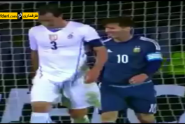 ویدیو؛ حرکت هماهنگ تصادفی جالب مسی و دیگو گودین (آرژانتین-اروگوئه)