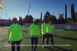 ویدیو؛ چالش ستارگان رئال مادرید در برابر 2 فری استایلر