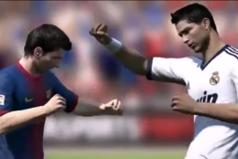 سرگرمی؛ مبارزه بوکس رونالدو و مسی در بازی فیفا