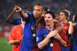 Thierry Henry - Lionel Messi - بارسلونا