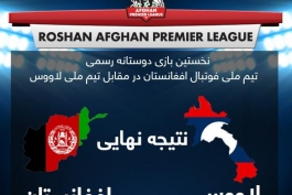 پیروزی تیم ملی افغانستان در اولین بازی رسمی