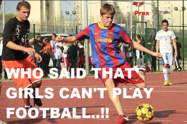کی گفته دخترا نمیتونن فوتبال بازی کنن؟