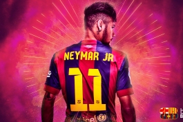 Neymar Junior Da Silva  Barcelona 2014-15 Wallpaper