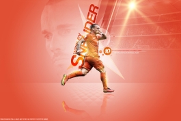 Wesley Sneijder Holland National Team New 2014 Wallpaper