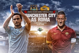 Man City vs Roma Champions League 2014-15 Wallpaper