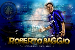 Roberto Baggio Inter Milan Legend Wallpaper