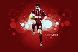 Gennaro Gattuso AC Milan Legend Wallpaper