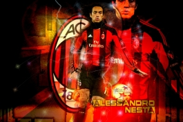 Alessandro Nesta AC Milan Legend Wallpaper