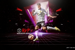 Robin Van Persie Manchester United 2014-15 Wallpaper